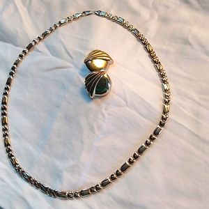 Vintage Sterling Silver Necklace and Earrings set